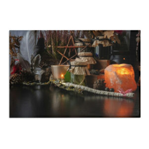 Glowing Candle Altar Mat